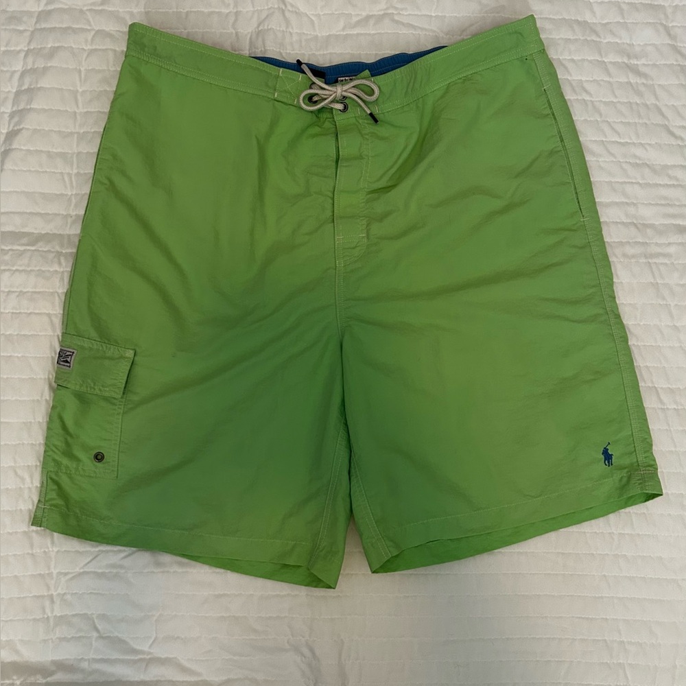 Polo by Ralph Lauren Lime Green Board Shorts